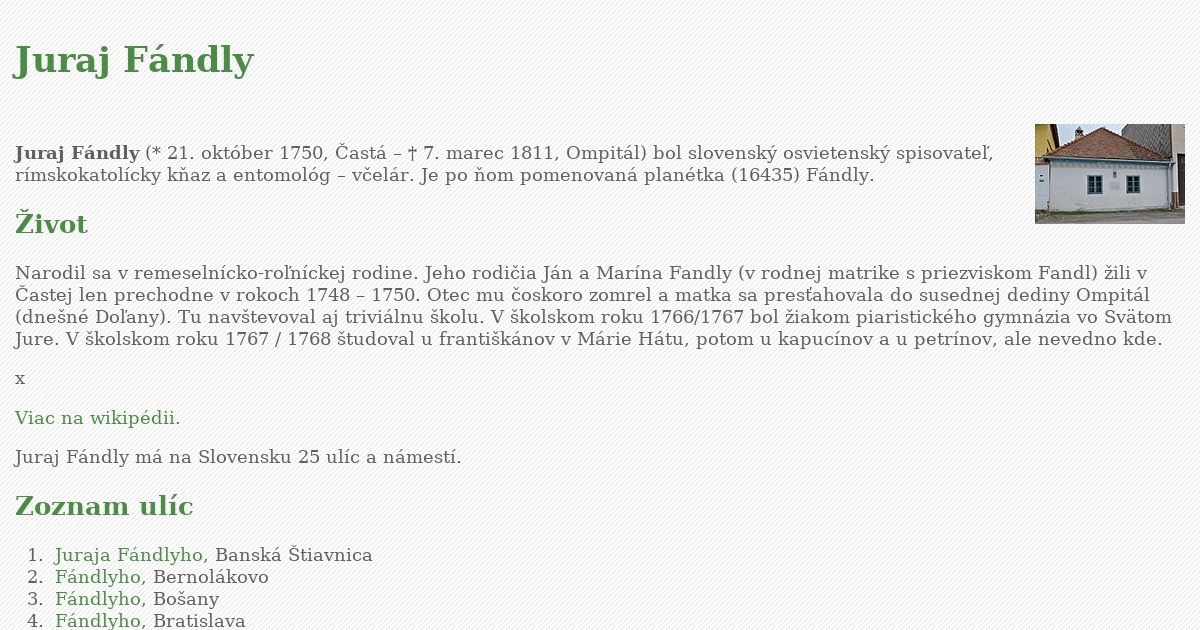 Juraj Fándly ε epsilon