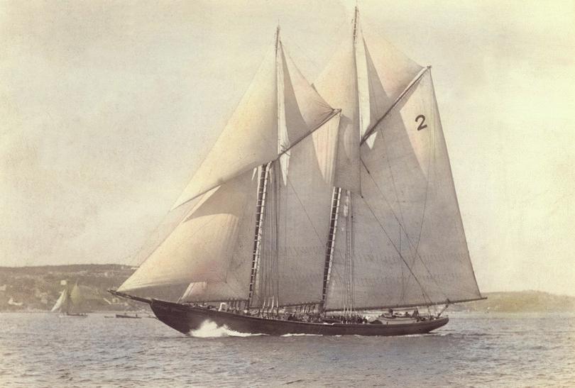 The Grand Banks fishing schooner, The Bluenose.
